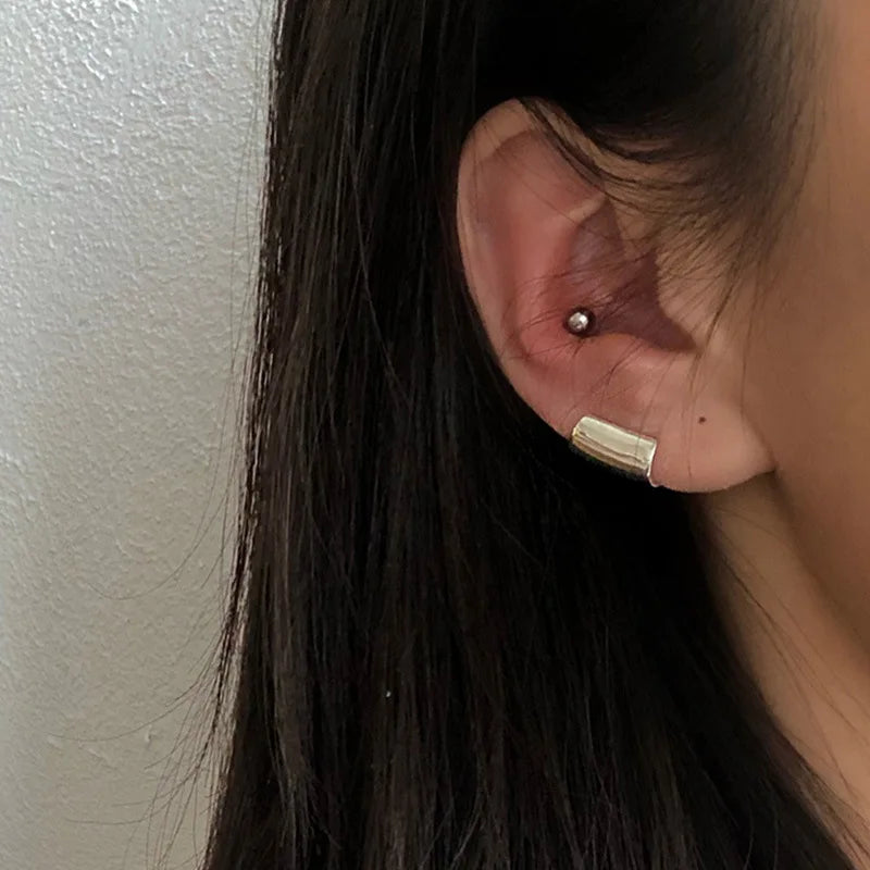 Geometric Zircon Non-Piercing Ear Cuff