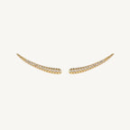 Vintage Geometric CZ Gold & Silver Plated Ear Climber Earrings