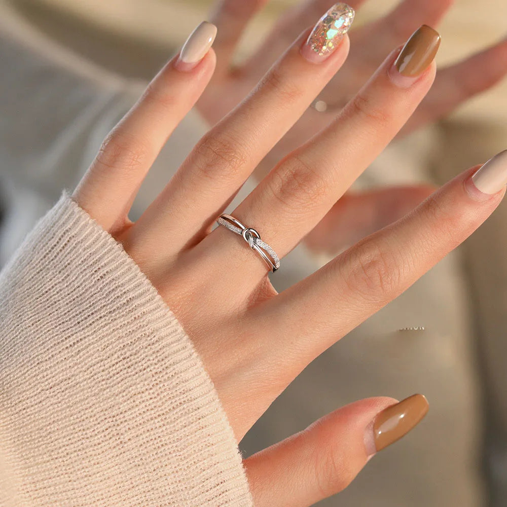 Retro Vintage 925 Sterling Silver Open Adjustable Ring