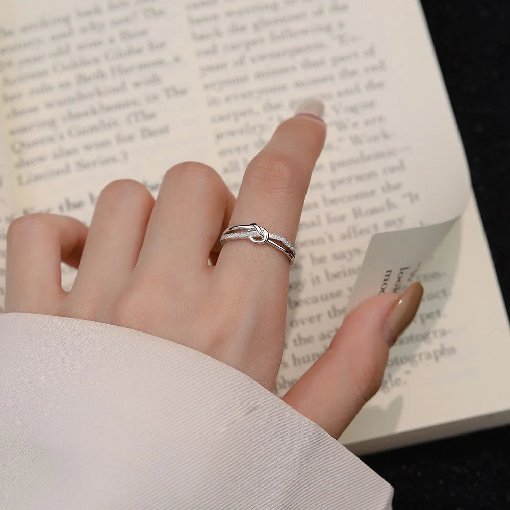 Retro Vintage 925 Sterling Silver Open Adjustable Ring