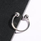 Double Ball Open Adjustable Knuckle Ring