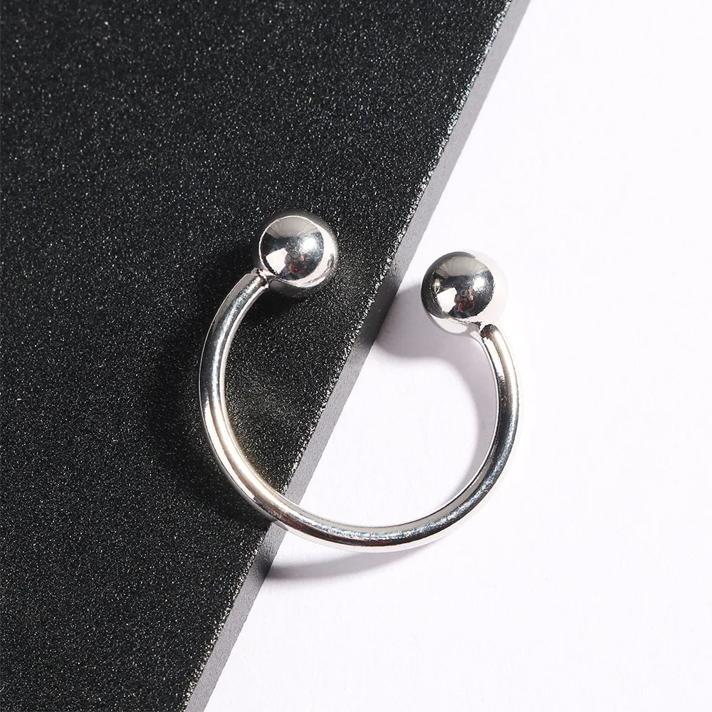 Double Ball Open Adjustable Knuckle Ring