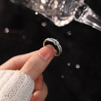 Retro Vintage 925 Sterling Silver Open Adjustable Ring