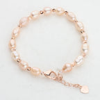 Lyra Natural Freshwater Pearl Adjustable Rice Bead Bracelet