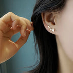 Hypoallergenic Star Sequence Ear Climber Earrings