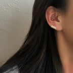 Geometric Zircon Non-Piercing Ear Cuff