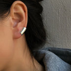 Geometric Zircon Non-Piercing Ear Cuff