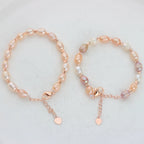 Lyra Natural Freshwater Pearl Adjustable Rice Bead Bracelet