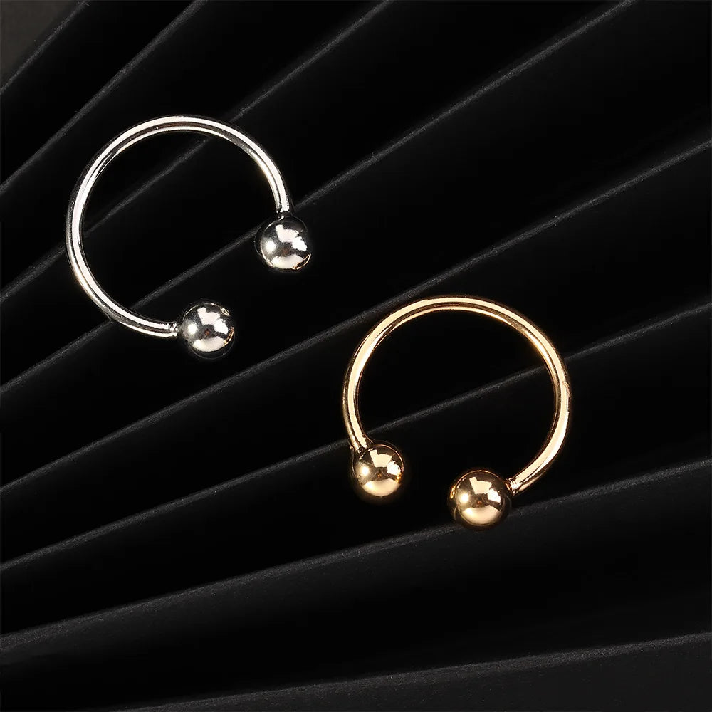 Double Ball Open Adjustable Knuckle Ring
