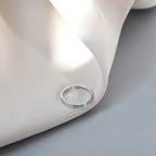 Minimalist Smooth Geometric 925 Sterling Silver Ring