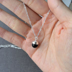 925 Sterling Silver Simple Pearl Pendant Necklace