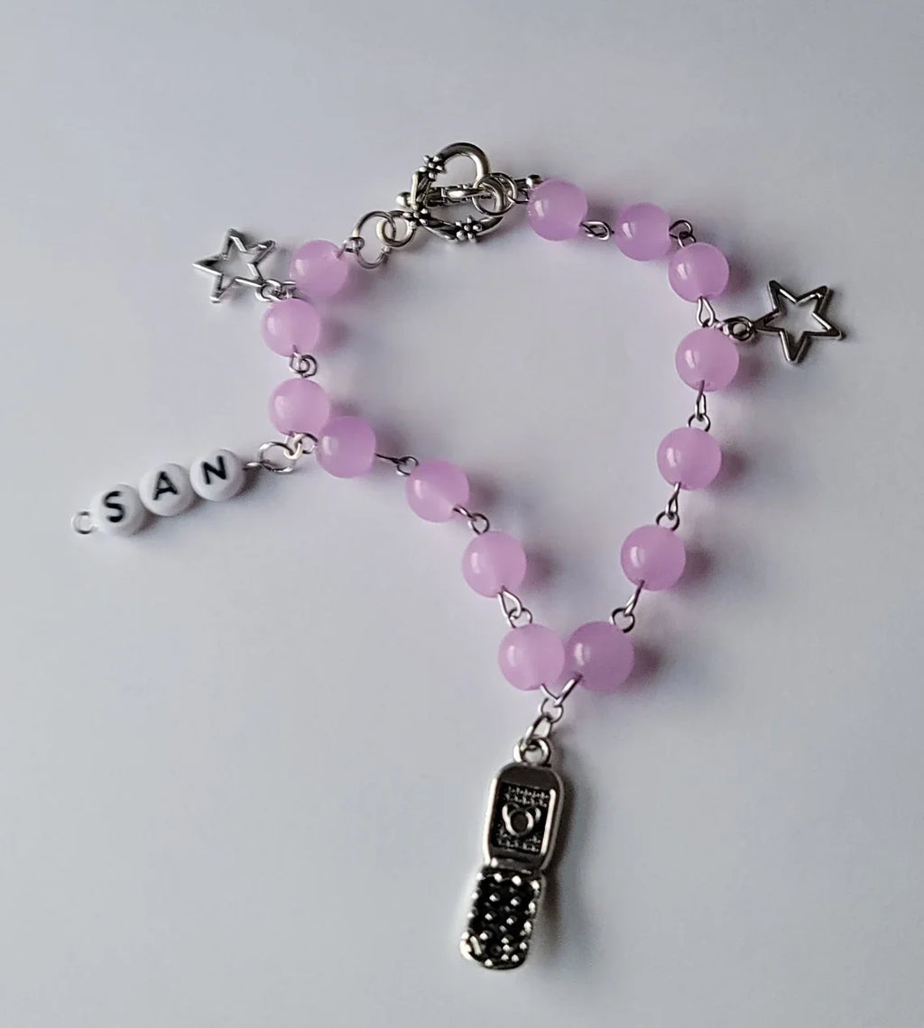 Ayla Y2K Beaded Charm Bracelet