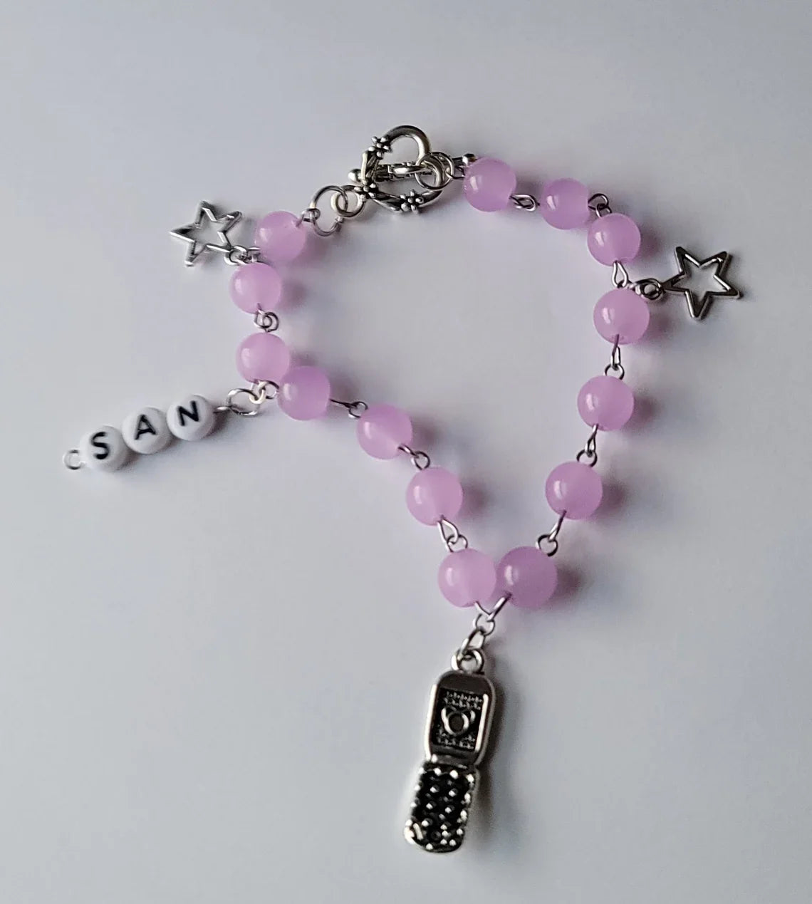 Ayla Y2K Beaded Charm Bracelet