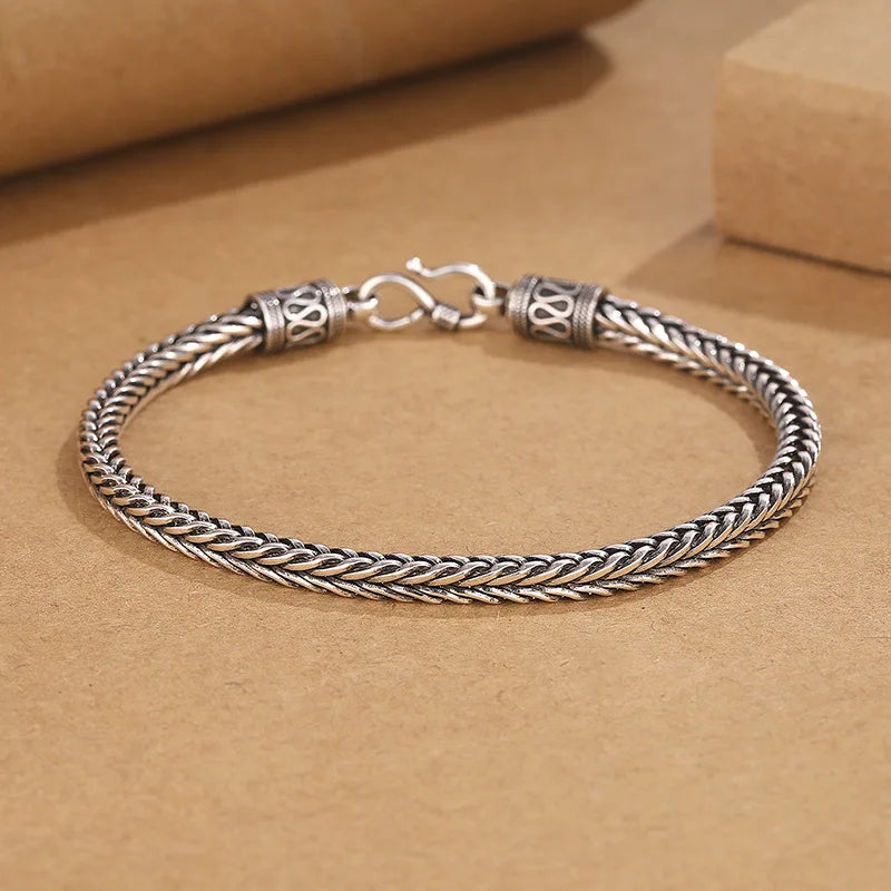Sterling Vintage Link Chain Bracelet