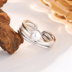 Irregular Shell Overlapping 925 Sterling Silver Ring