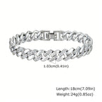 Dahlia 14K Gold Plated Paperclip & Watch Strap Bracelet