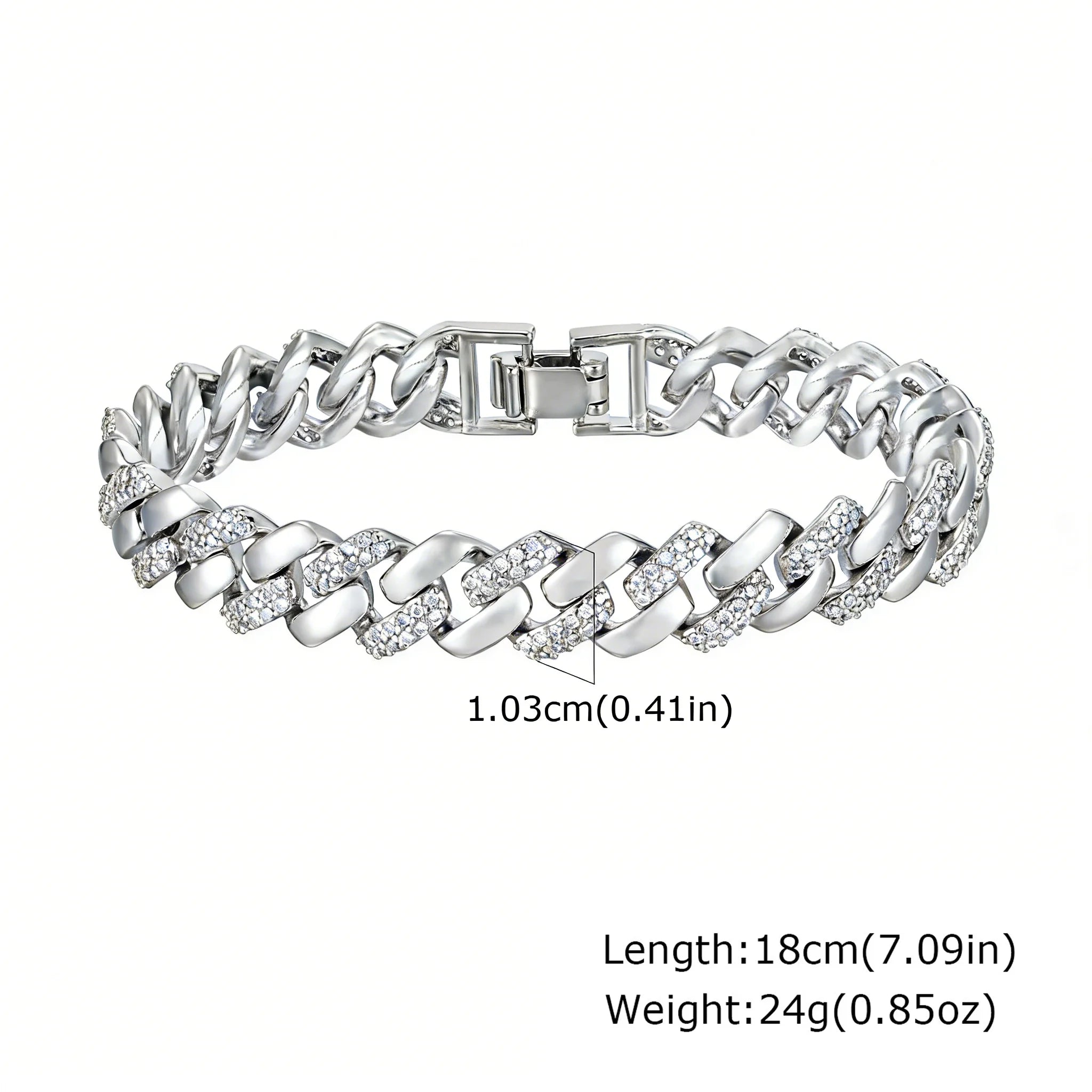 Dahlia 14K Gold Plated Paperclip & Watch Strap Bracelet