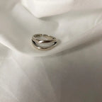 Geometric Cross Hollow Chain 925 Sterling Silver Ring