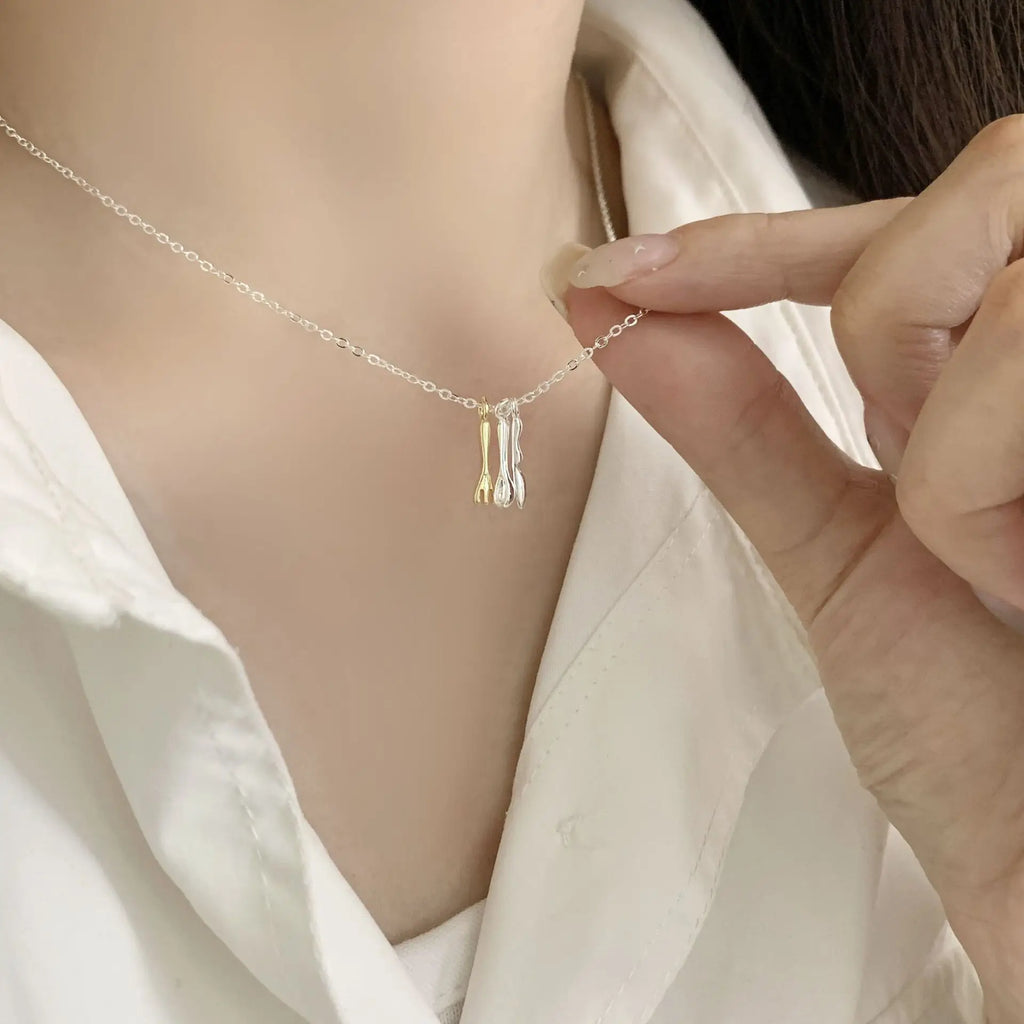 925 Sterling Silver Simple Pearl Pendant Necklace