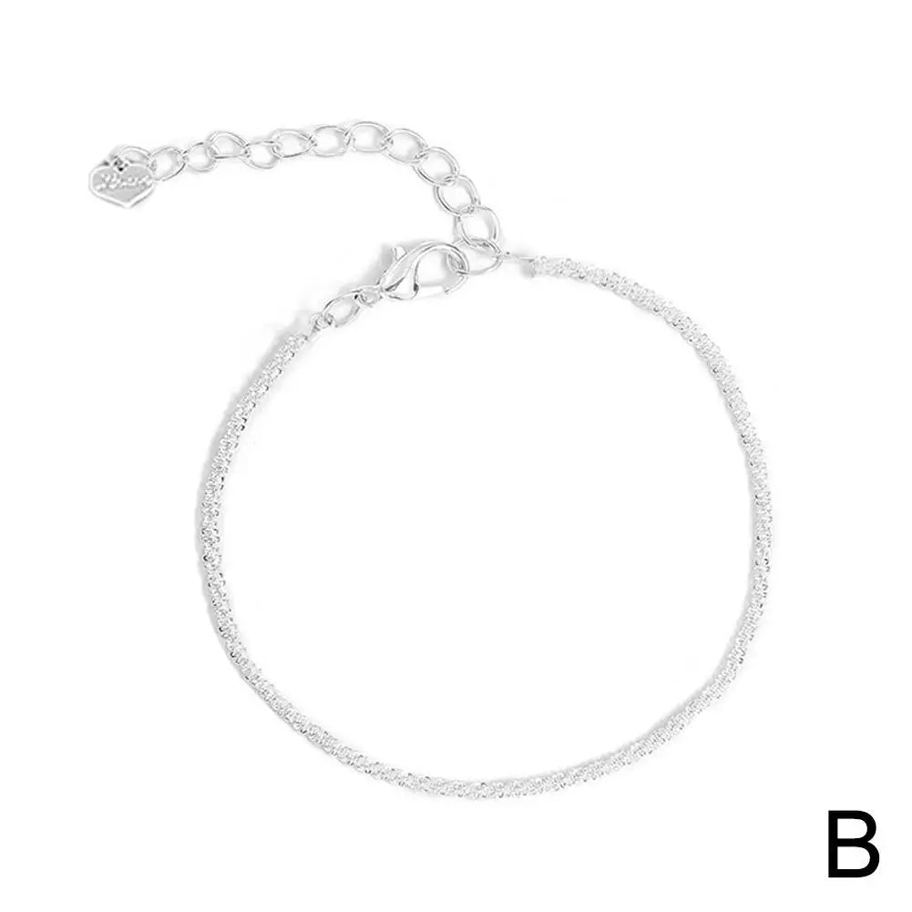 Lumin Delicate Light-Reflecting Chain Bracelet