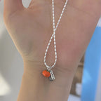 925 Sterling Silver Simple Pearl Pendant Necklace