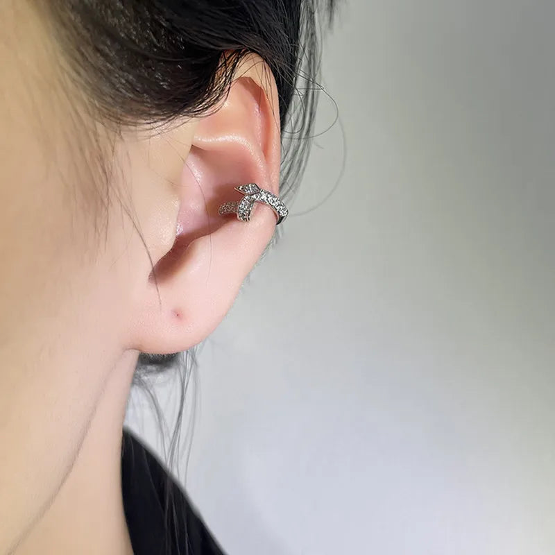 Geometric Zircon Non-Piercing Ear Cuff