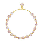 Serena Baroque Simulated Pearl Bangle Bracelet