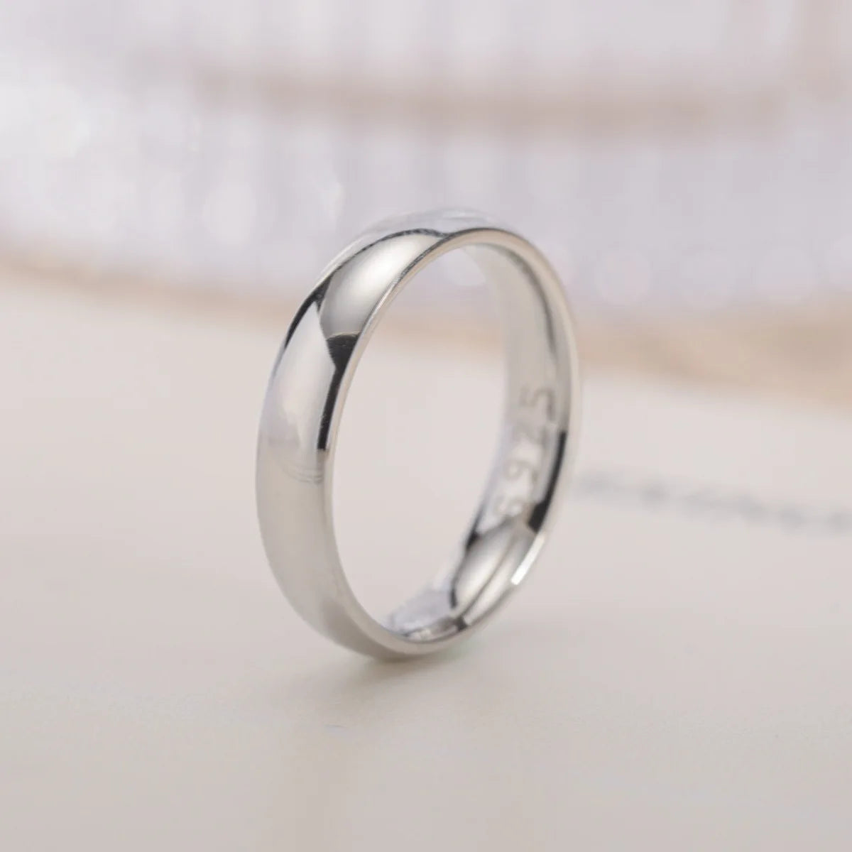 Classic 4mm Stainless Steel Band Ring
