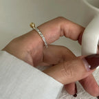 Irregular Shell Overlapping 925 Sterling Silver Ring