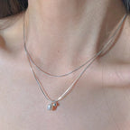 925 Sterling Silver Simple Pearl Pendant Necklace