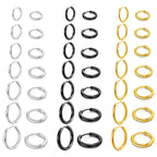 7-Pair Multi-Size Stainless Steel Huggie Hoop Earring Set