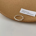 Irregular Shell Overlapping 925 Sterling Silver Ring