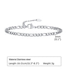 Nexus Stainless Steel Cuban and Rope Chain Bracelet Set