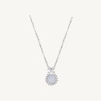 Cat's Eye Zircon Titanium Steel Clavicle Necklace