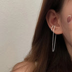 Geometric Zircon Non-Piercing Ear Cuff