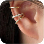 Dainty 14K Gold Plated Non-Pierced Cartilage Ear Cuff