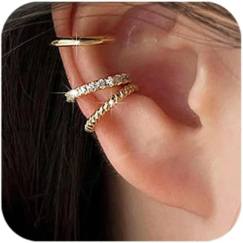 Dainty 14K Gold Plated Non-Pierced Cartilage Ear Cuff