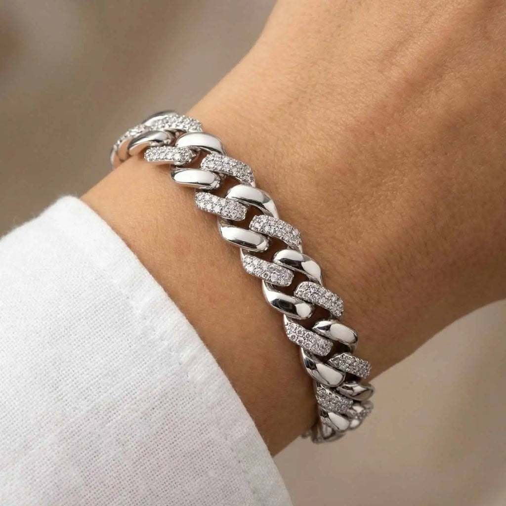 Dahlia 14K Gold Plated Paperclip & Watch Strap Bracelet