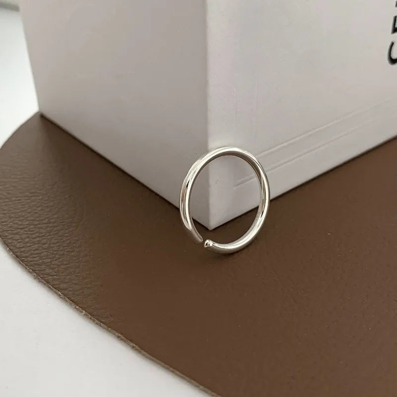 Irregular Shell Overlapping 925 Sterling Silver Ring