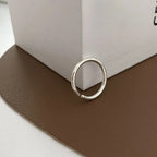 Irregular Shell Overlapping 925 Sterling Silver Ring