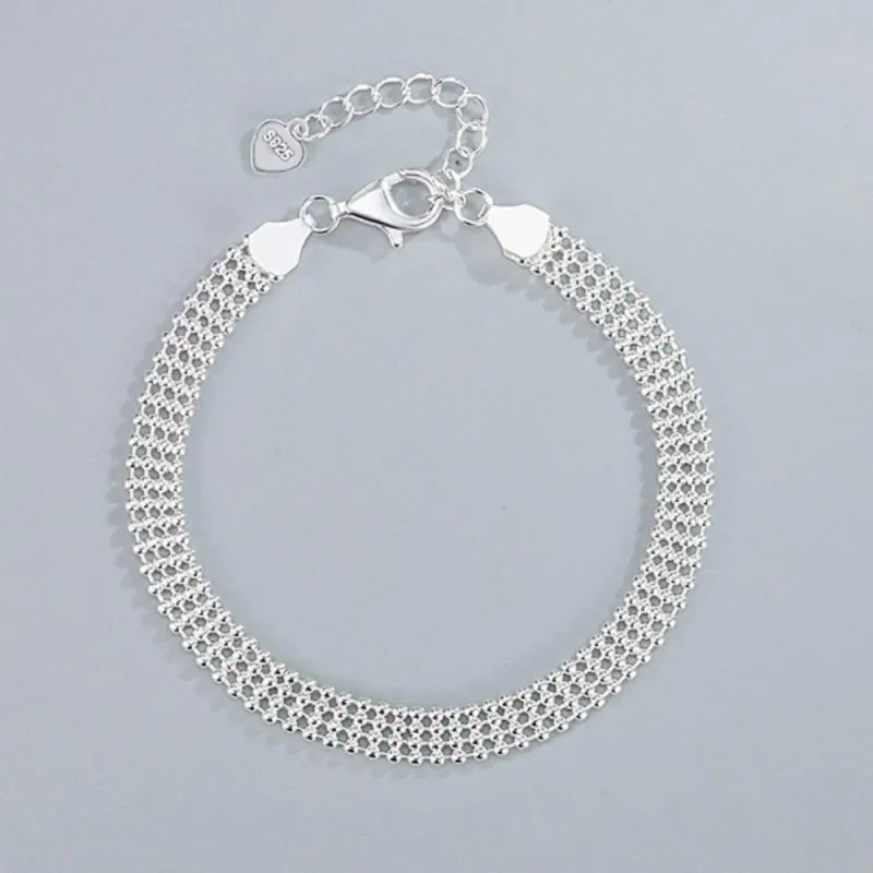 Rowan Silver Bead Chain Bracelet