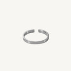 Minimalist Smooth Geometric 925 Sterling Silver Ring