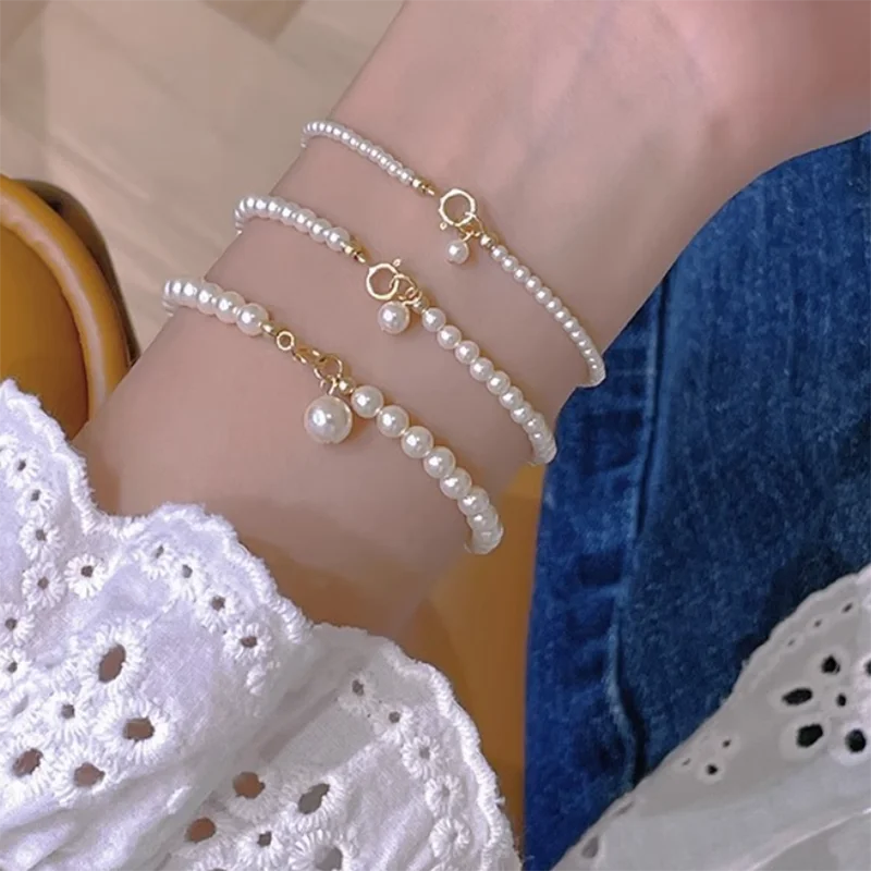 Astrid Delicate Petite Pearl Strand Bracelet