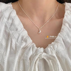 925 Sterling Silver Simple Pearl Pendant Necklace