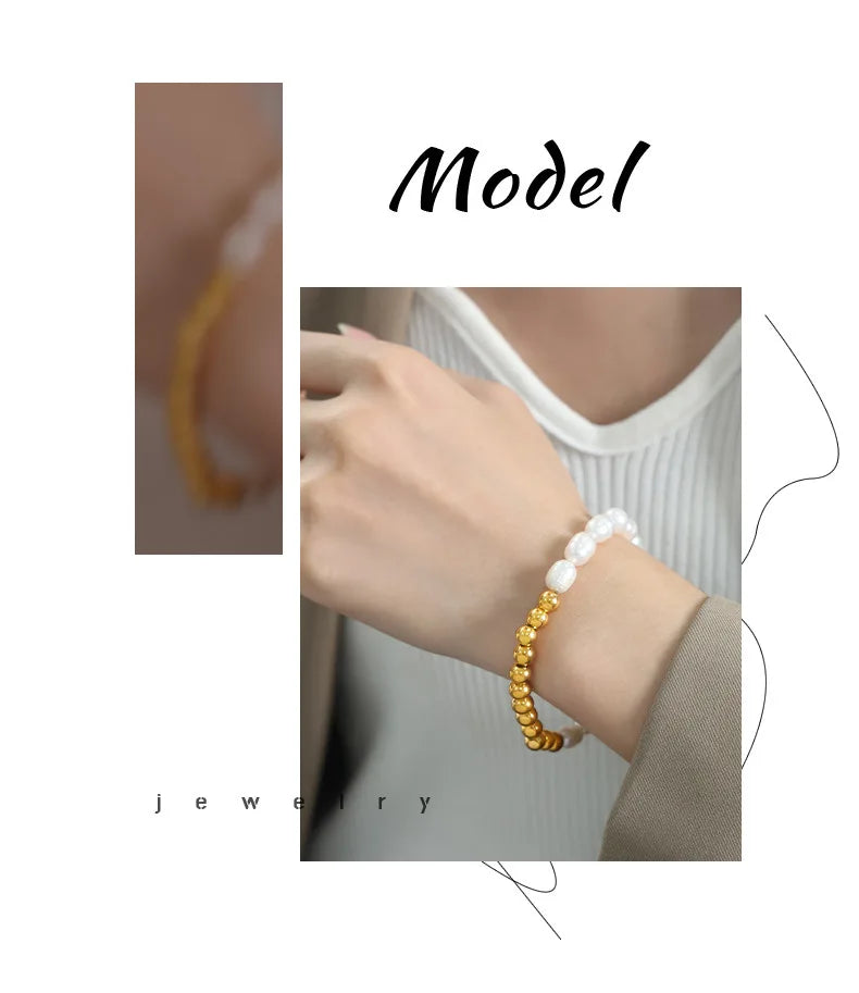 Calla Freshwater Pearl and Beaded Bracelet