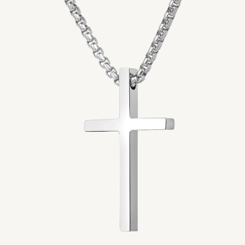 Stainless Steel Y2K Grunge Cross Pendant Necklace