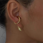 Minimalist Geometric Teardrop Non-Pierced Ear Cuff