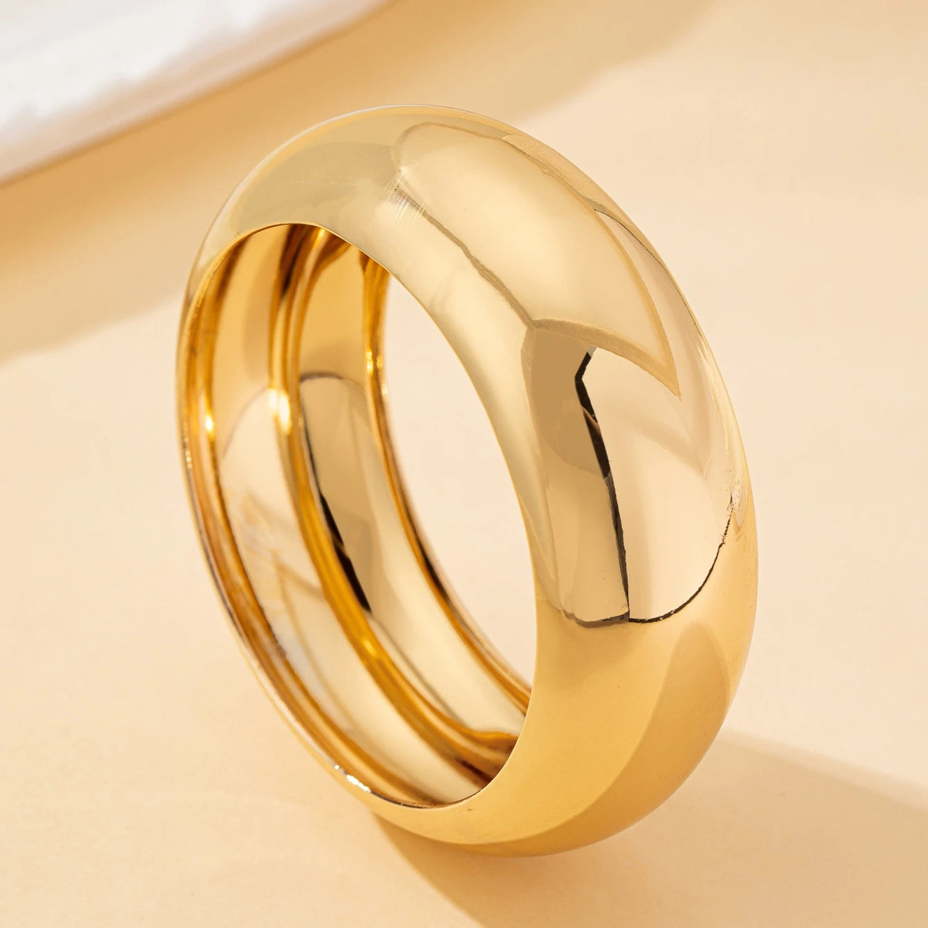 Marella Wide Smooth Surface Plain Cuff Bangle