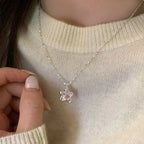 925 Sterling Silver Simple Pearl Pendant Necklace