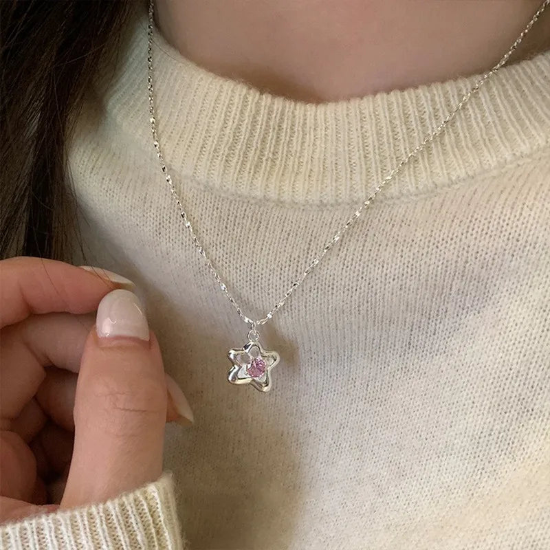 925 Sterling Silver Simple Pearl Pendant Necklace